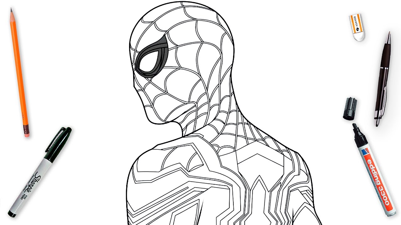How To Draw Spider Man No Way Home Easy Step