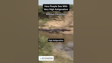 How people SEE with extreme ASTIGMATISM ! #vision-simulation