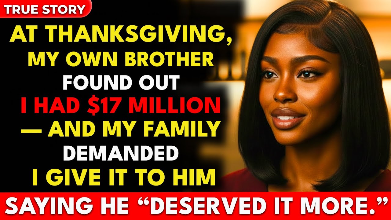 At Thanksgiving, My Brother Learned I Was Worth $17 Million — And My Family Demanded…