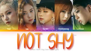 ITZY (있지) Not Shy Color Coded Lyrics (Han/Rom/Eng) Resimi