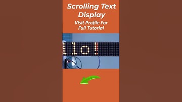 Scrolling Text Display -  #Shorts
