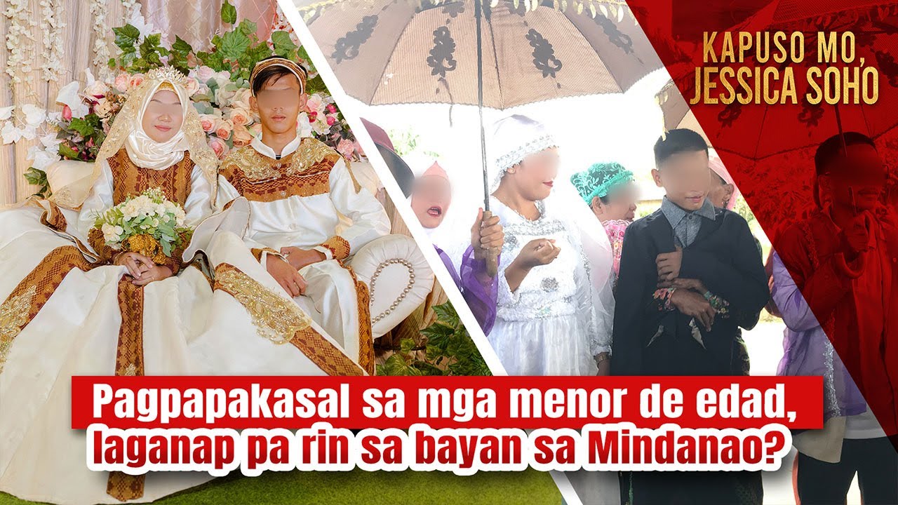 Isang kasal sa Sultan Kudarat ang bride at groom menor de edad  Kapuso Mo Jessica Soho