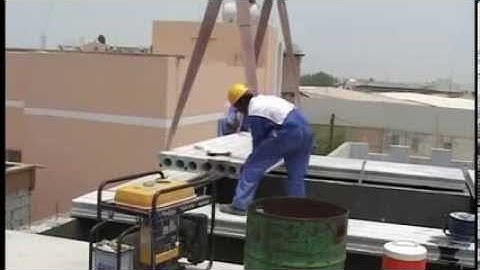 Video on Installation of Prestressed, Precast Concrete Hollow Core Slab Plank