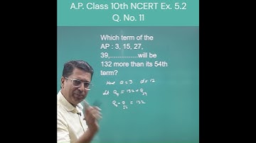 A.P. Class 10th NCERT Ex. 5.2  Q. No. 11