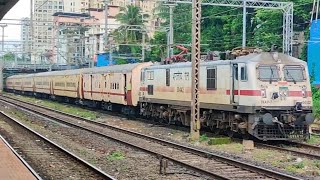 22144 BIDAR - MUMBAI CSMT SF EXP WITH TKD WAP-7 EQUIPPED WITH HIGH-RISE PANTO SKIPPING CHINCHPOKLI