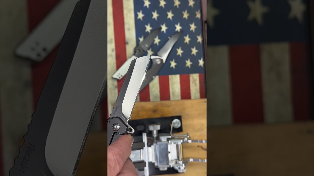 Schrade Lateral sharpen mirror edge