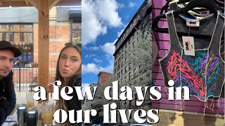 NYC | a few days in our lives! Vintage shopping, apartment updates