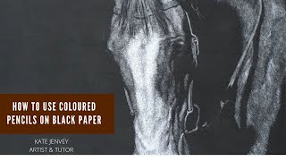 How to Draw with Colored Pencils on Black Paper: TIPS and WALKTHROUGH 