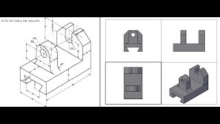 Tutorial Autocad  Pieza Isométrica en 3D