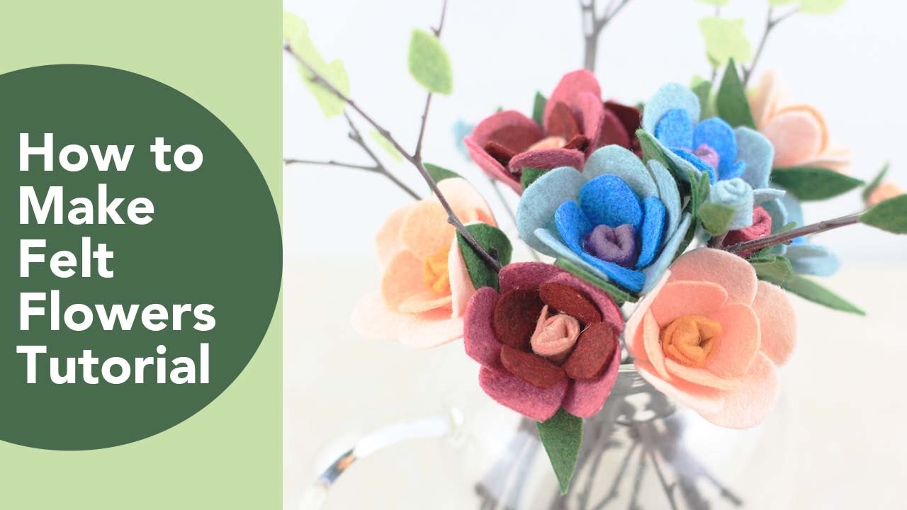 DIY Felt Flowers Bouquet  Hallmark Ideas & Inspiration