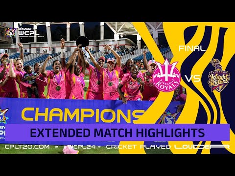 Extended Highlights | Barbados Royals Women vs Trinbago Knight Riders Women | 2024 WCPL Final