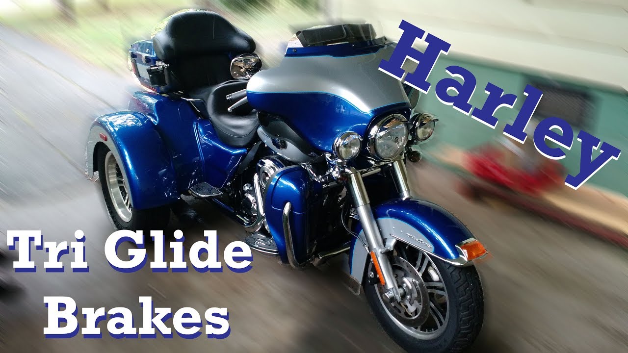 Replace Harley Tri Glide Rear Brakes - YouTube