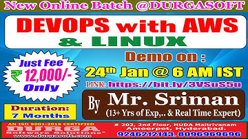 DEVOPS with AWS & LINUX Online Training @ DURGASOFT