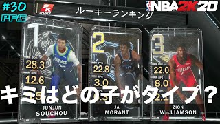 【NBA 2K20】#30 毎試合バケモンスタッツを残すJ新人王間違いなし？【PF編マイキャリア】