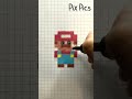 How to draw mario shorts pixelart