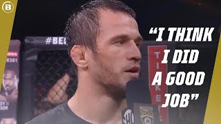 Usman Nurmagomedov Post Fight Interview | Bellator 300