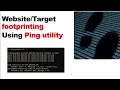 Ping utility footprinting | footprinting using ping utility | how ping works |