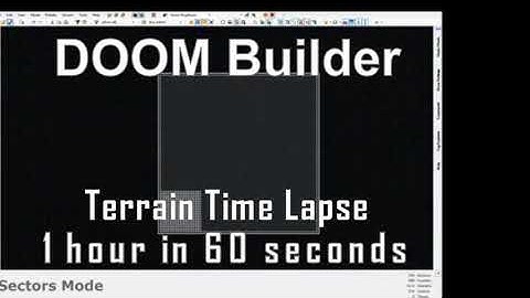 DOOM Modding - Timelapse: Building terrain with Ultimate Doom Builder