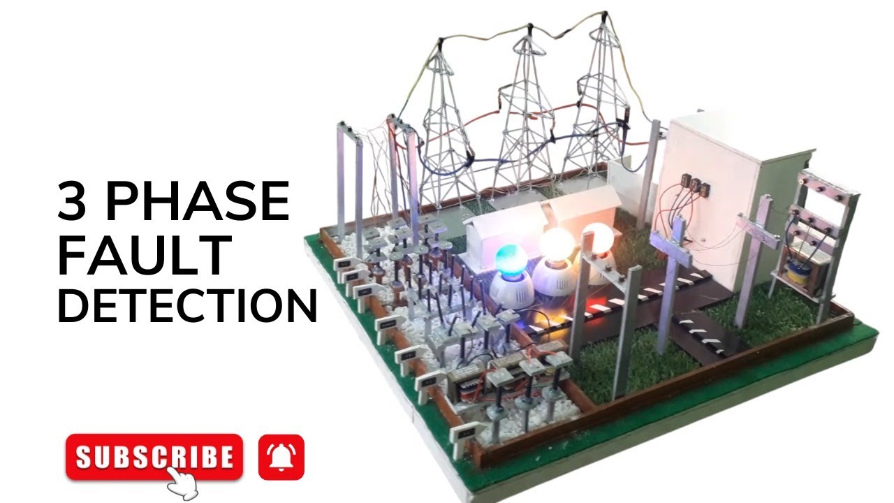 3 Phase Transmission Line Fault Detection | Line Fault || Science ...