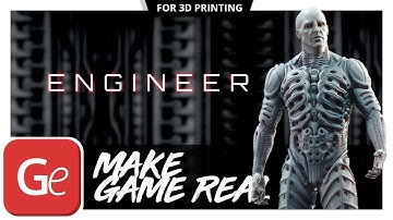 The Last Engineer 3D Printing Figurine | Make Game Real