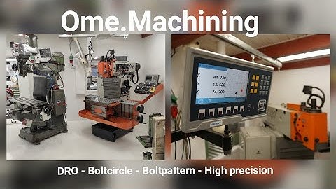 Aikron A30 DRO centerfinding boltcircle holepattern easy to make and super precision.
