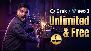 Use Grok AI & Veo 3 FREE Unlimited Videos with Google Flow Unlimited Credits (5 Ways)