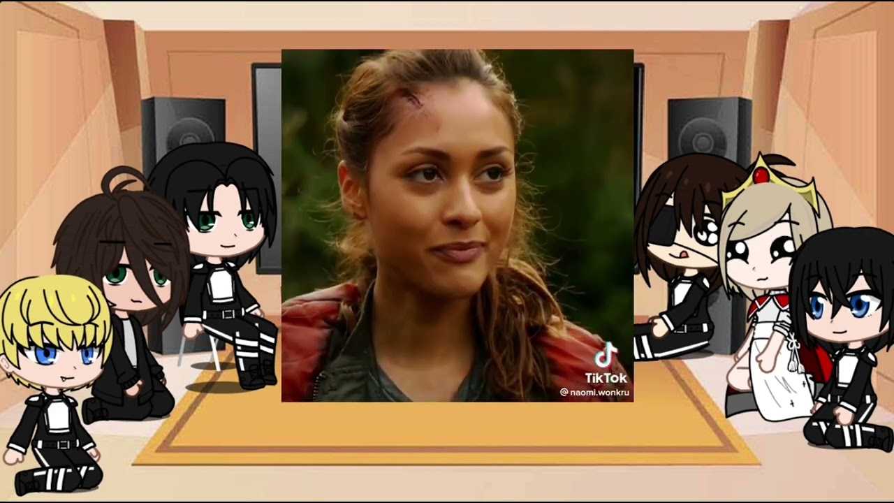 Aot react to the 100