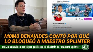 M0M0 BENAVIDES contó POR QUÉ BLOQUE0 a MAESTRO SPLINTER