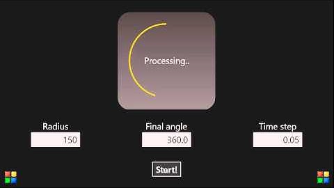 Windows Store apps - Circular animation for Progress control (XAML + C#)