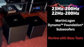MartinLogan Dynamo Foundation Subwoofers | Unboxing & Review with Bass Tests #basstest #hometheater
