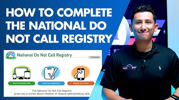 How to complete the National Do Not Call Registry