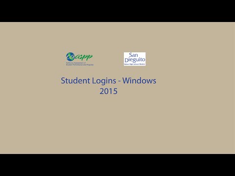 CAASPP 2015/16 Student Login - Windows