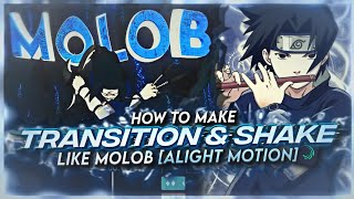 HOW TO MAKE TRANSITION & SHAKE LIKE MOLOB [ALIGHT MOTION]