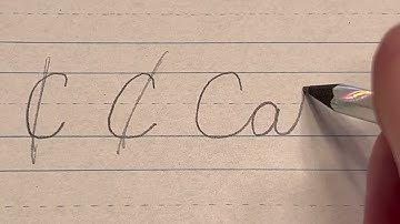 How to connect cursive capital "C"