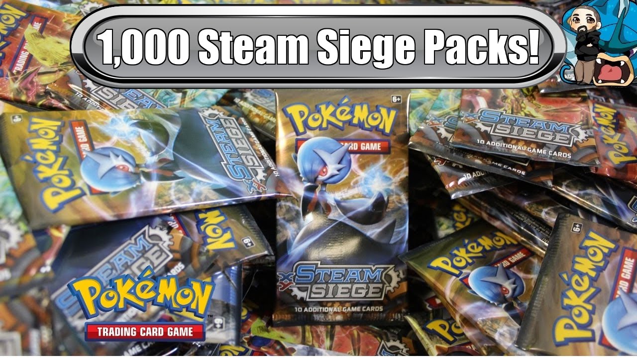 1,000 Steam Siege Pack Opening! 4,000 worth! Pokemon Steam Siege