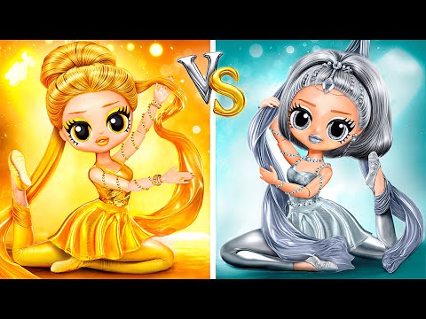 Chị Em Vận Động Viên Thể Dục Vàng vs Bạc Cùng Lớn Lên! Thủ Công Cho LOL OMG