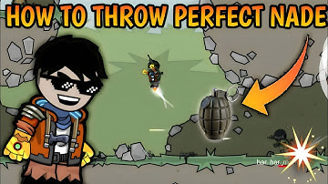 how to do perfect nade in mini militia