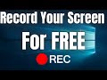 How to record your computer screen for free  free builtin recording software