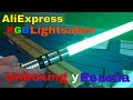 Unboxing & Review AliExpress RGB Lightsaber (Now with ENGLISH subtitles!)