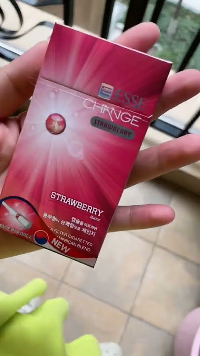 esse strawberry lebih mantap #cigarette #flavour #rokok #alfamart #unboxing