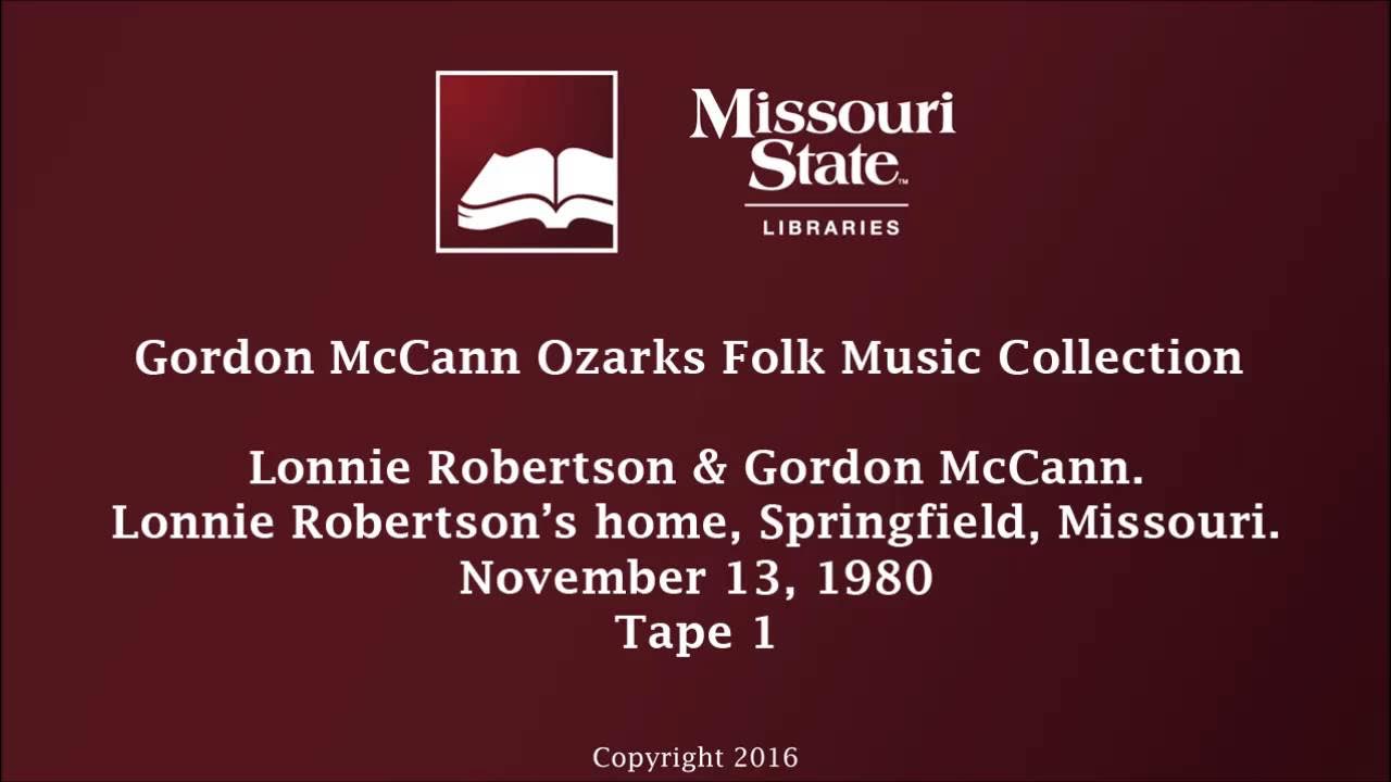 McCann: Robertson & McCann, November 13, 1980 McCann: Robertson & McCann, November 13, 1980