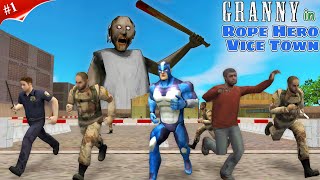 Granny in Rope Hero Vice Town by Game Definition Hindi New Update 6.6 Police Prison Tipson Escape #1 screenshot 5
