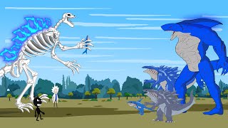 EVOLUTION of SHARKZILLA vs GHOSTZILLA : Rescue Baby Shark | Godzilla Cartoon Compilation