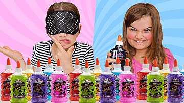 3 COLORS OF GLUE SLIME CHALLENGE!! | JKrew