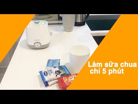 Cách làm sữa chua cực dễ chỉ trong 5 phút | Cách làm sữa chua bằng máy lock&lock