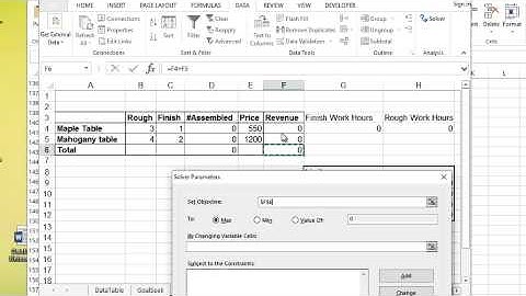 Microsoft Excel - Solver Example