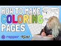 How to Make Coloring Pages to Sell Using @Kittldesign &amp; @repper