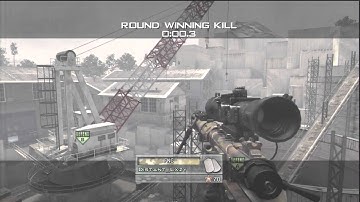 Random no scope across map (mw2) quarry!
