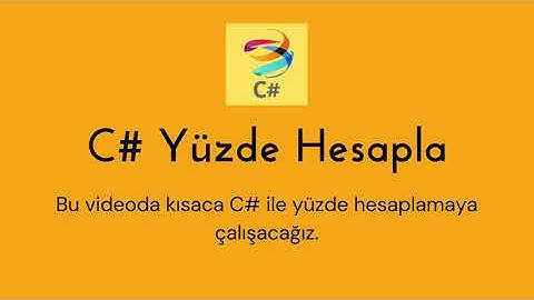 C# ile Basit Yüzde Hesaplama Programı | Kodcamp.com