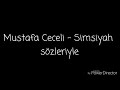 Mustafa Ceceli - Simsiyah lyrics
